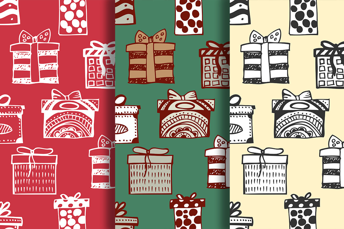 Christmas seamless patterns, a Pattern Graphic by SomStock (Photo 5 of 5)