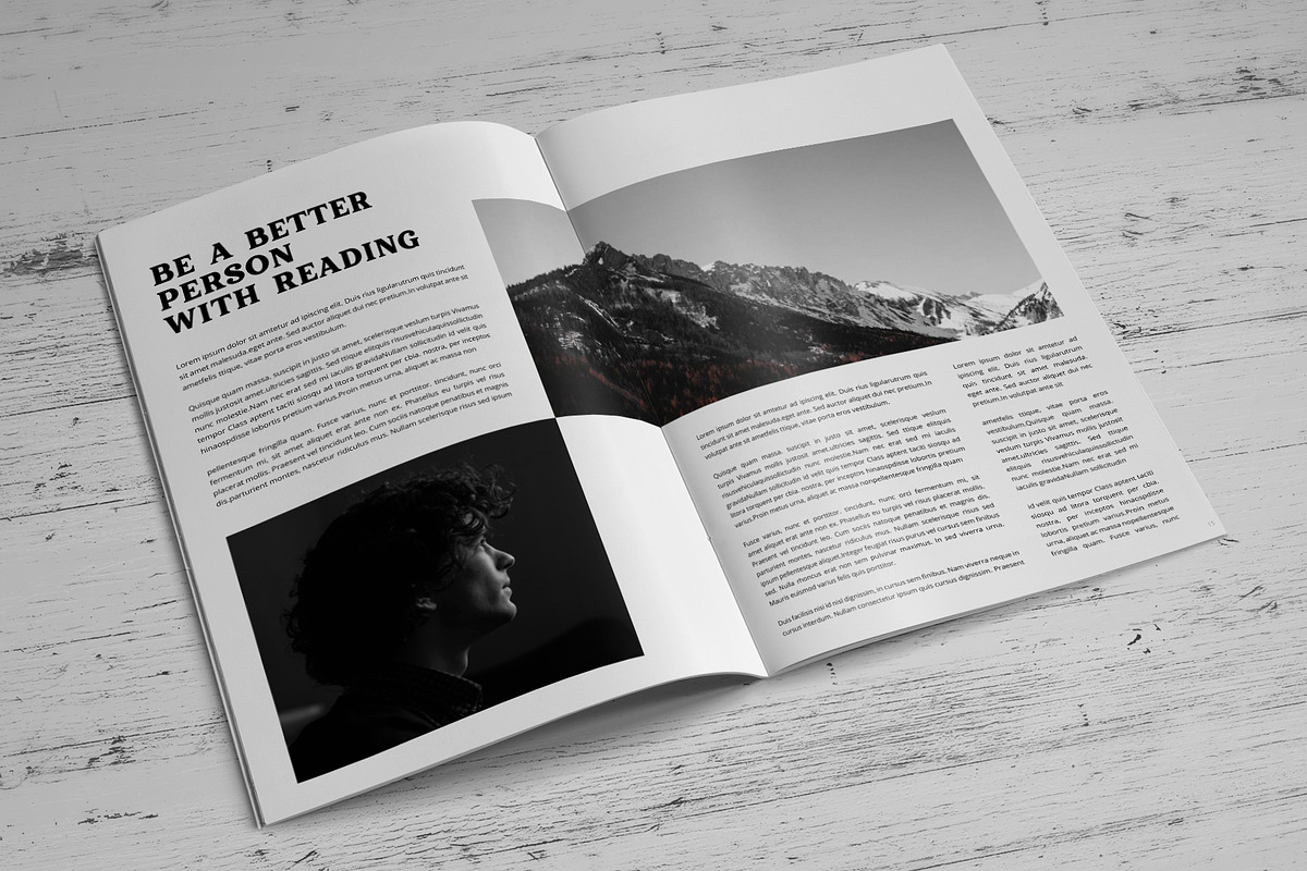 Magazine Indesign Template, a Magazine Template by SamiSimply7 (Photo 6 of 12)