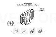 Isometric Graphic Design Icons, an Icon by Vectors Market (Thumbnail 3 of 5)