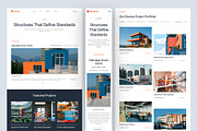 Construction Website UI Figma, an UI Kit Template by peterdraw (Thumbnail 4 of 7)