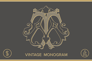 AT Monogram TA Monogram