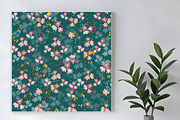 Misty Meadow Floral Seamless Repeat, a Pattern Graphic by Sharon Schwalbe (Thumbnail 6 of 7)