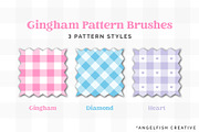 Gingham Pattern Procreate Brushes, a Brush Add-On by AngelfishCreative (Thumbnail 2 of 9)