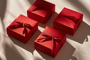 86 Gift boxes with ribbons and bows, a Holiday Photo by Handmadefont (Thumbnail 87 of 90)