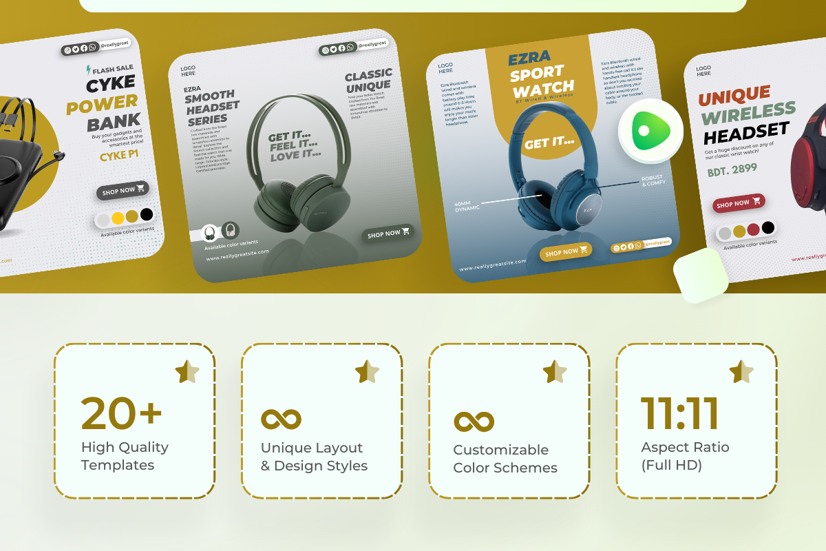 Digital Glow - Tech Canva Templates, a Social Media Template by Exceptionalways (Photo 2 of 2)