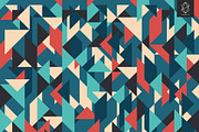 Geometric retro backgrounds, a Pattern Graphic by Yury Velikanov (Thumbnail 2 of 11)