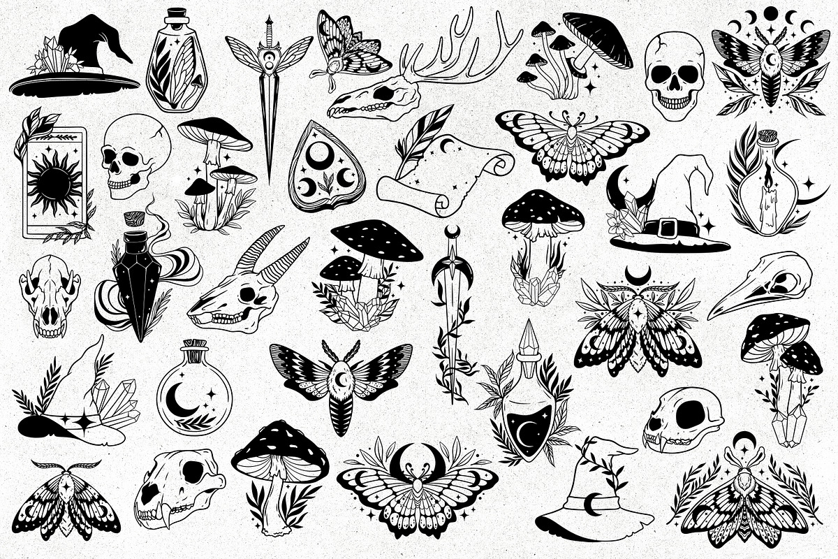 Witchcraft and Celestial Bundle, an Object Illustration by SecondOfJuly (Photo 3 of 5)