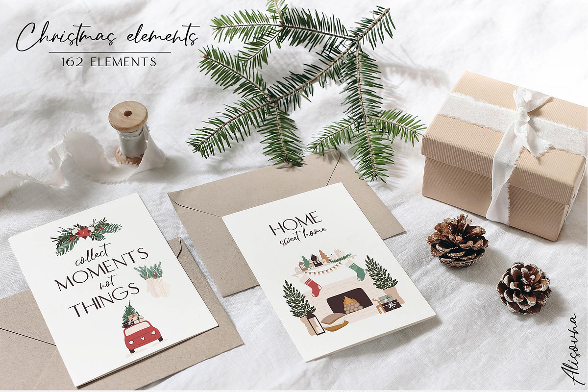 Christmas home collection, a Seasonal Illustration by Alisovna (Photo 6 of 11)