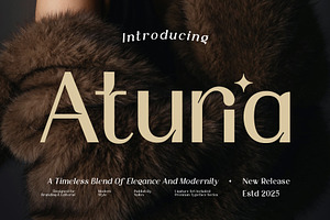 Aturia — High-contrast sans serif