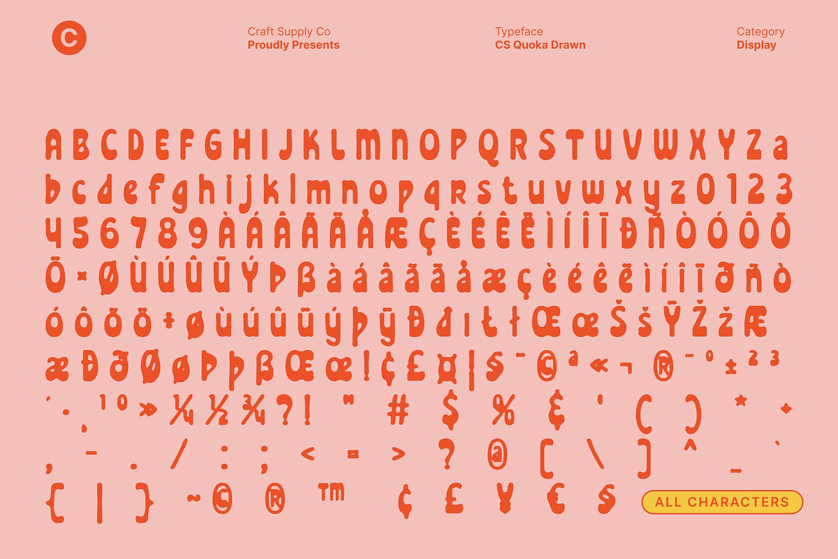 CS Quoka Drawn, a Sans Serif Font by Craft Supply Co. (Photo 8 of 8)
