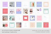 Skincare Instagram Templates, a Social Media Template by Galaxybomb (Thumbnail 2 of 5)
