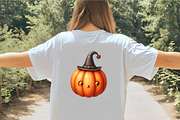 Jack-o’-Lantern with Hat Clipart, an Illustration by CrexoraLab (Thumbnail 2 of 5)