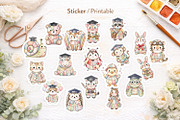 Graduation Patchwork Animals, an Illustration by Artnoy (Thumbnail 7 of 8)