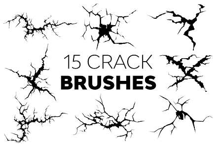 Crack Brushes, a Brush Add-On by UnicDesign