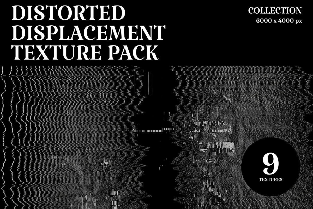 Distorted Displacement Texture Pack, a Texture Graphic by PopotLane (Photo 1 of 6)
