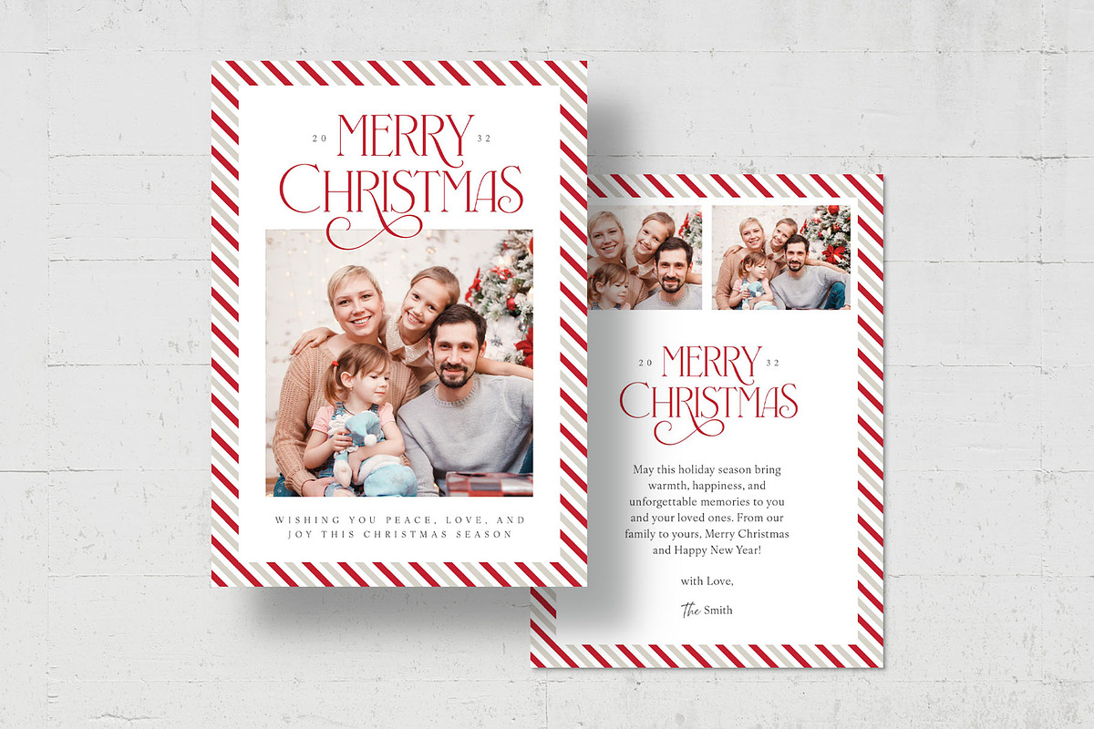 Christmas Family Greeting Card Templ, a Card Template by BrandPacks (Photo 3 of 5)