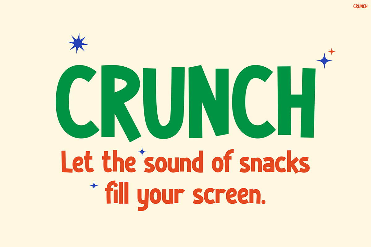 CRUNCH, a Sans Serif Font by Pinisi ART (Photo 8 of 10)