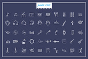 Music Line Icons V2, an Outline Icon by Jumbo Icons (Thumbnail 4 of 5)