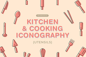 Kitchen & Cooking Icons (Utensils)