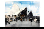World famous places collection, an Illustration by SketchArtStudio (Thumbnail 3 of 9)