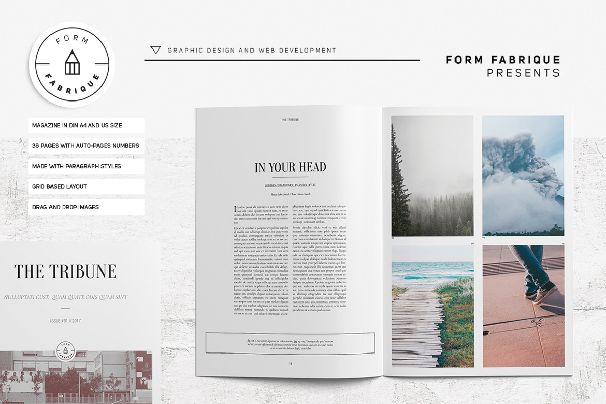Tribune Magazine, a Magazine Template by Form Fabrique (Photo 9 of 20)