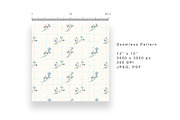 6 Seamless Pattern: Blue Floral, a Pattern Graphic by StudioCitra (Thumbnail 6 of 10)