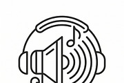 Podcast Streaming Outline Icons, an Outline Icon by adenpinkstore (Thumbnail 5 of 5)