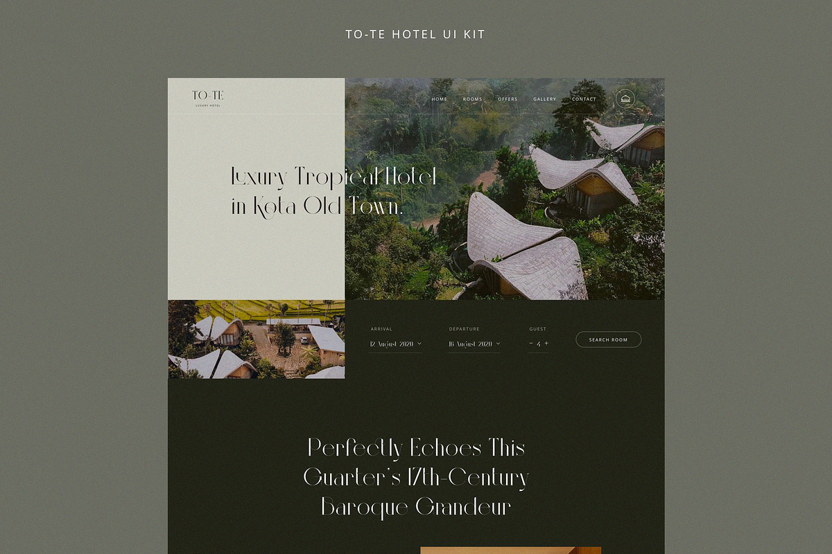 Tote | Hotel UI KIT Template, a Landing Page Template by Skolastika Phoebe (Photo 7 of 8)