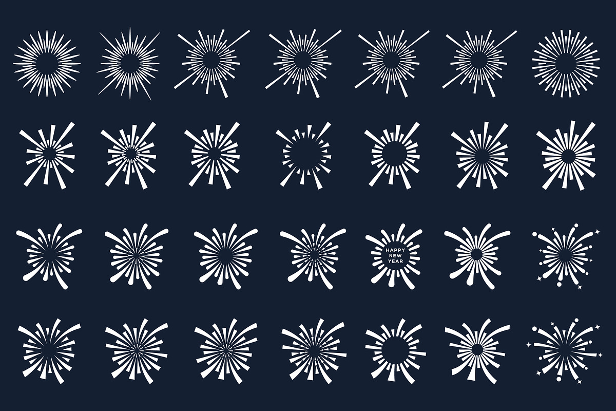 fireworks explosion design vector, a Branding & Logo Template by BARONSTD (Photo 3 of 3)