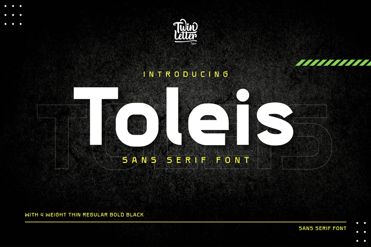 Toleis, a Sans Serif Font by twinstd (Photo 1 of 13)
