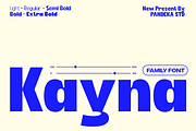 Kayna - Modern Family Font, a Sans Serif Font by Pandeka Studio (Thumbnail 1 of 12)