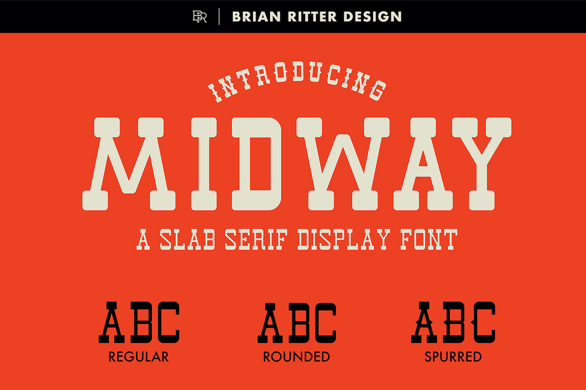 Midway - Slab Serif Font, a Slab Serif Font by Brian Ritter Design (Photo 1 of 14)