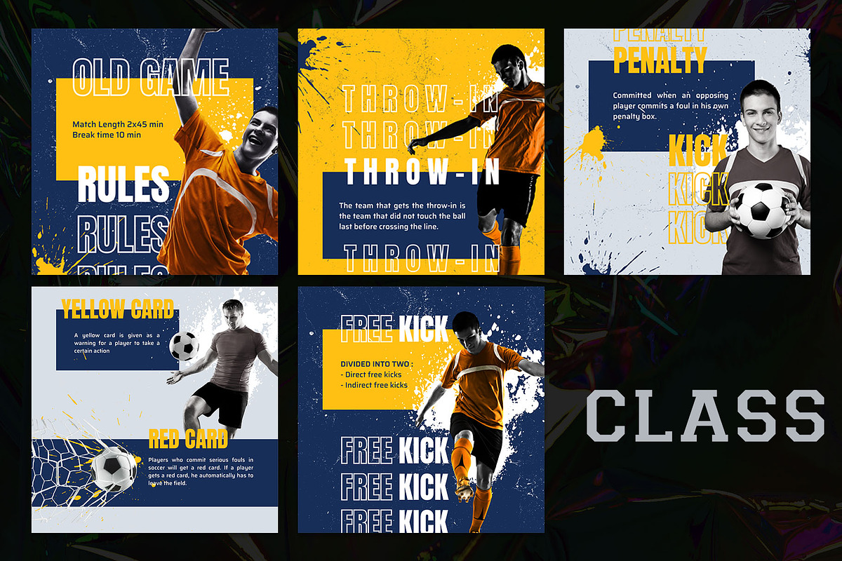Football Content Instagram | CANVA, a Social Media Template by Azruca