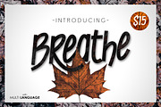 Breathe Typeface, a Font by WCKY.STD (Thumbnail 1 of 5)