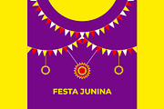 Festa Junina Design, a Decorative Illustration by Lakhan1998 (Thumbnail 2 of 4)
