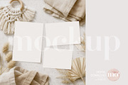 Boho 3-Piece Invitation Suite Mockup, a Mockup by MoMockups (Thumbnail 2 of 4)