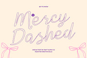 CS Mercy Dashed, a Script Font by Craft Supply Co. (Thumbnail 1 of 8)