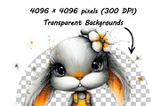 Watercolor Woodland Animals Clipart, a Graphic by one-touch (Thumbnail 11 of 11)