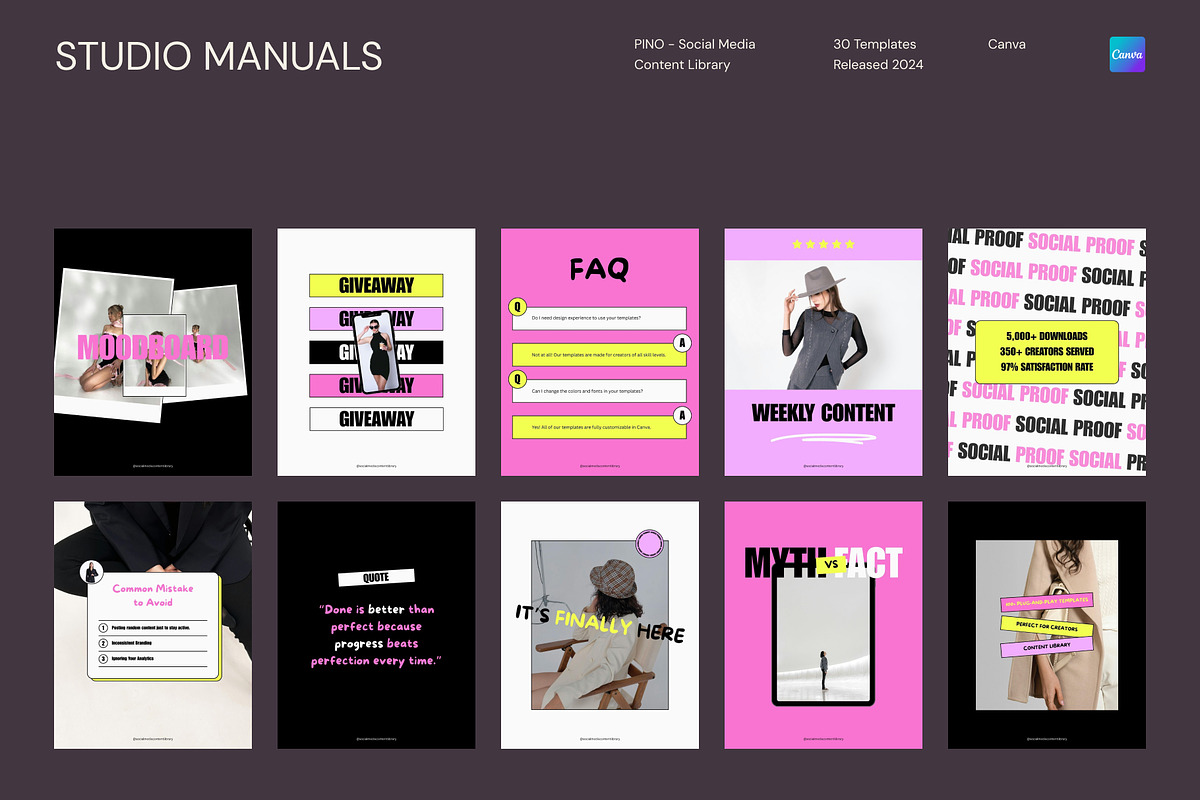 PINO - Social Media Content Library, a Social Media Template by Studio Manuals (Photo 5 of 8)