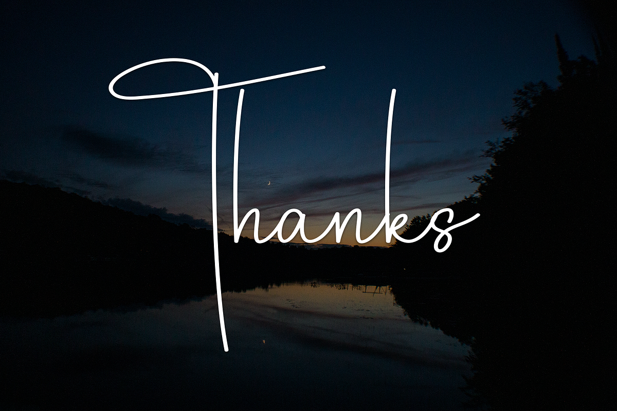 Nightday | Script Font, a Handwritten Font by Scratchones (Photo 8 of 8)