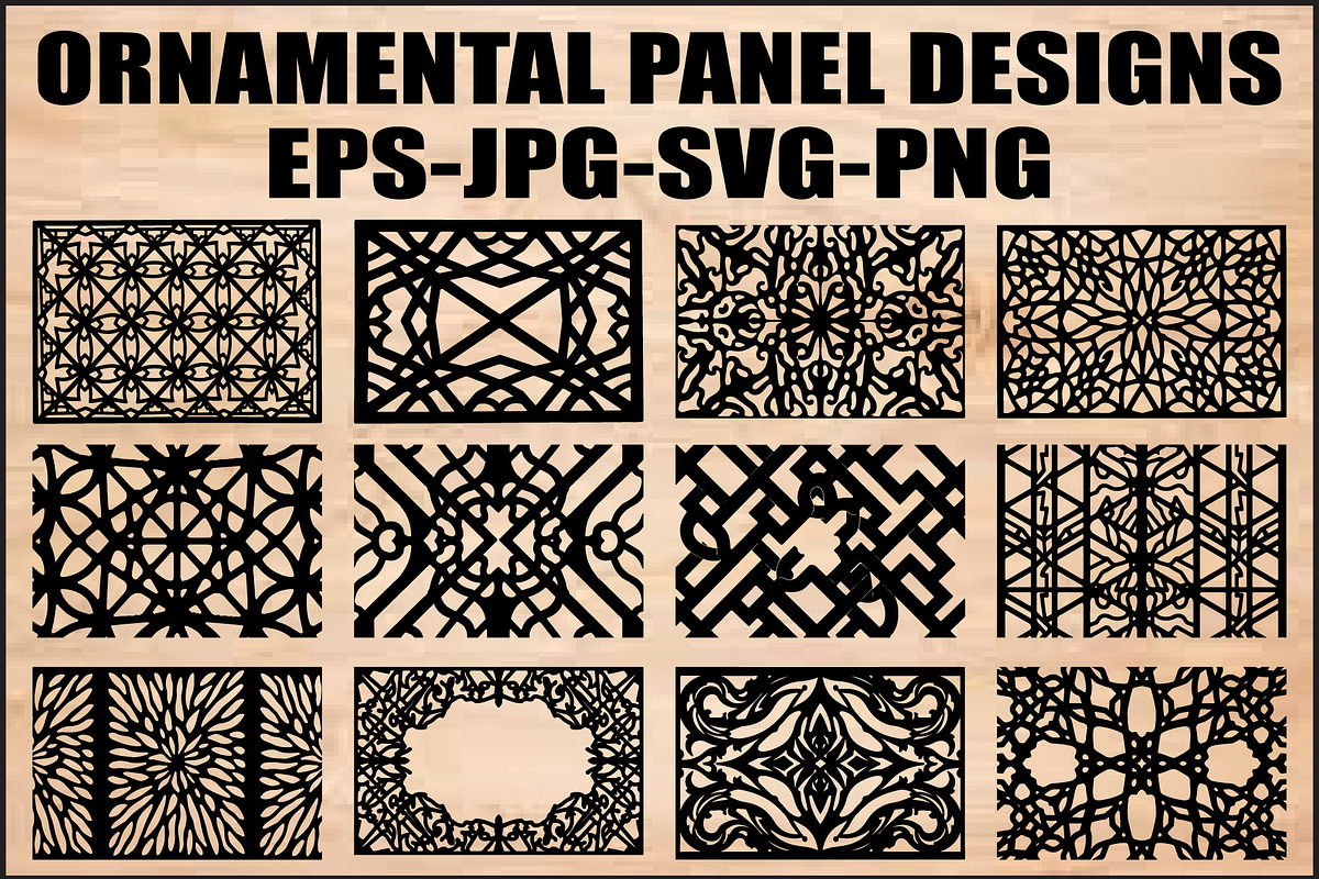 Intricate Decor Panel Bundle, an Object Graphic by Designer_Momina (Photo 1 of 13)