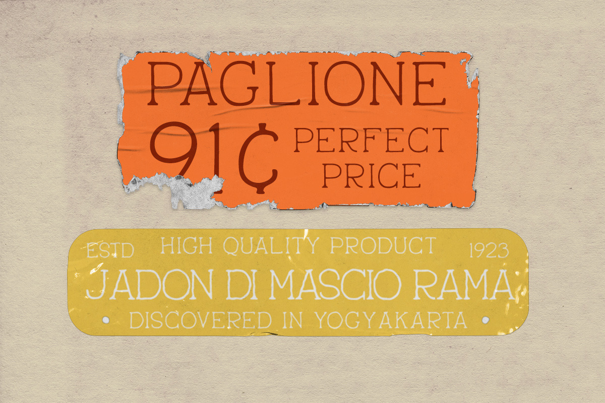 Pantaleone Vintage Typeface, a Serif Font by Rillatype (Photo 8 of 9)