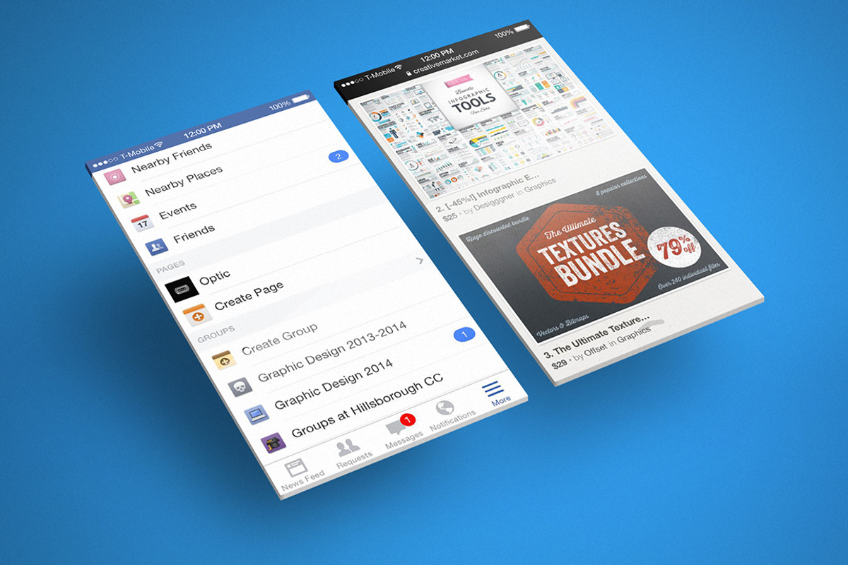 Mobile Mock-Up, an iPhone Mockup by Palm Street Creative (Photo 2 of 2)