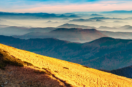 Blue mountains and hills stock photo containing mountains and blue, a Nature Photo by Vapi
