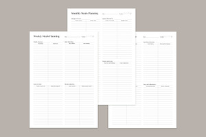 Meal Planning Pages Set V-19