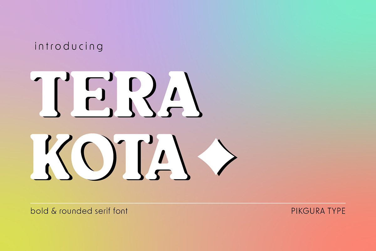 Terakota - Rounded Serif Font, a Serif Font by Pikgura (Photo 1 of 6)