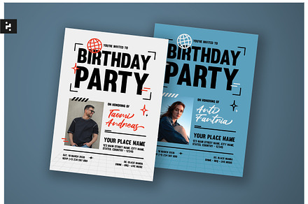 Creative Minimal Birthday Invitation, a Card Template by Neermana
