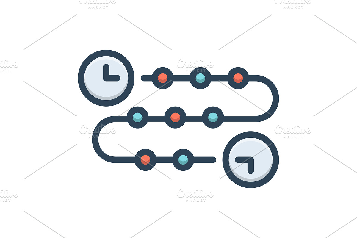 Timeline progress color icon, a Duotone Icon by Creative priyanka