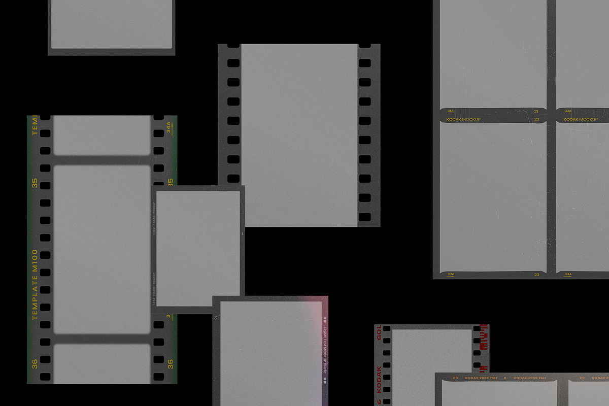 Film Frame Mockup Template Bundle, a Product Mockup by PrintPixel (Photo 126 of 134)