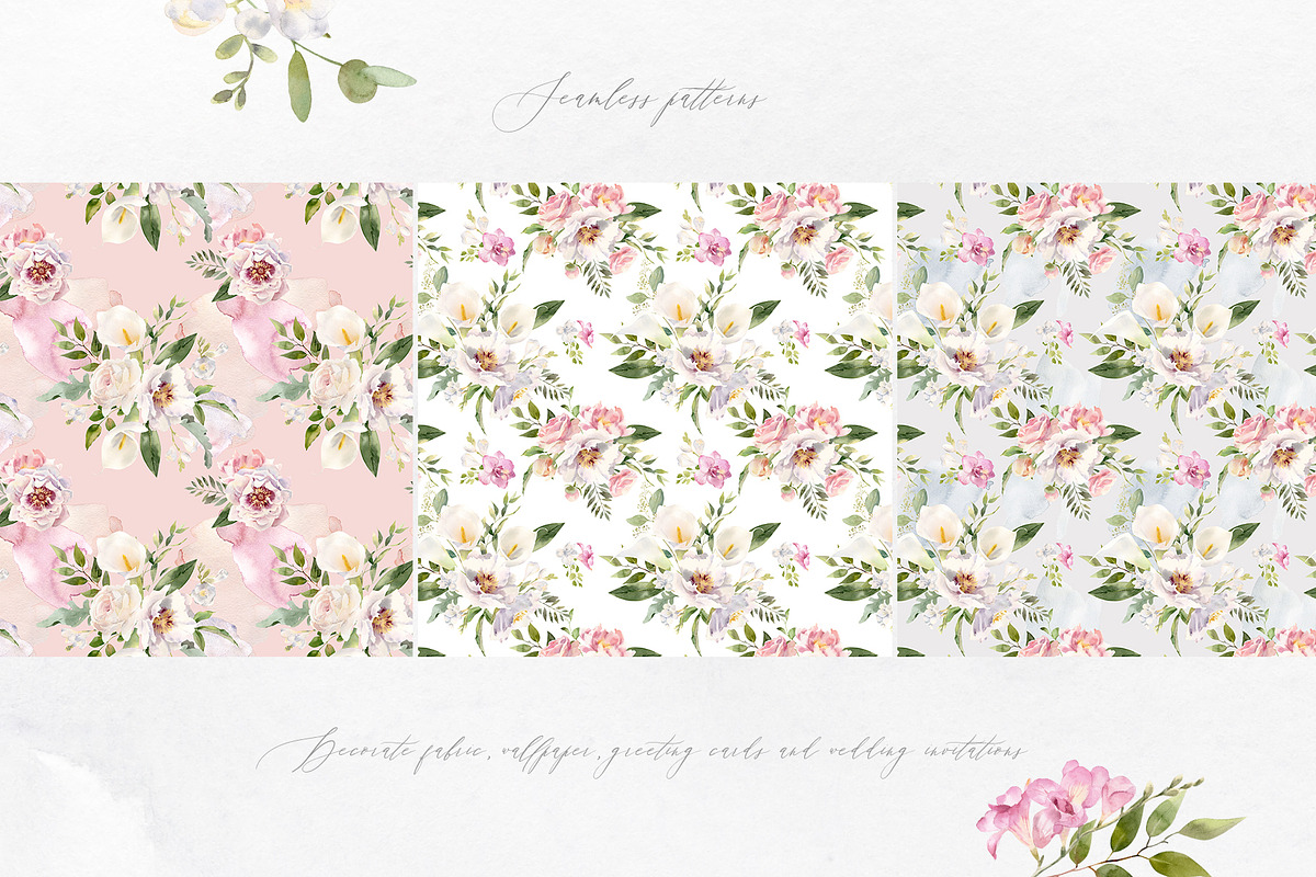 Exquisite Flora. Watercolor set., a Texture Illustration by Elegantia (Photo 10 of 13)